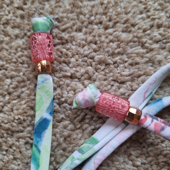 NWT Becca By Rebecca Virtue Multicolored Tankini Top Criss-Cross Womens Size L - Picture 4 of 5